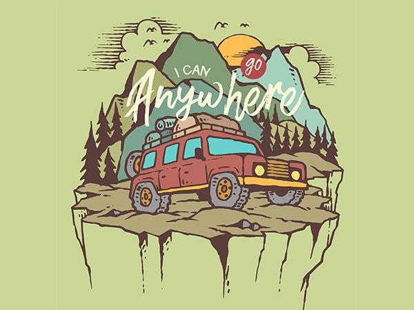 Adventure graphic t-shirt design