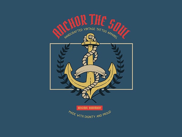 Anchor graphic t-shirt design