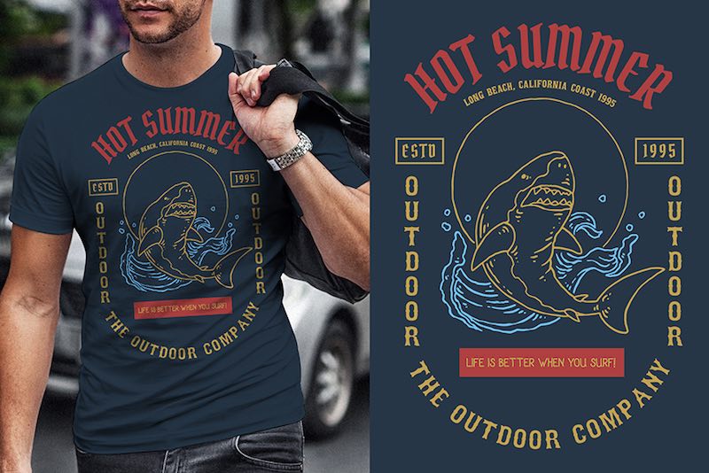 Shark Graphic t-shirt design buy t shirt design