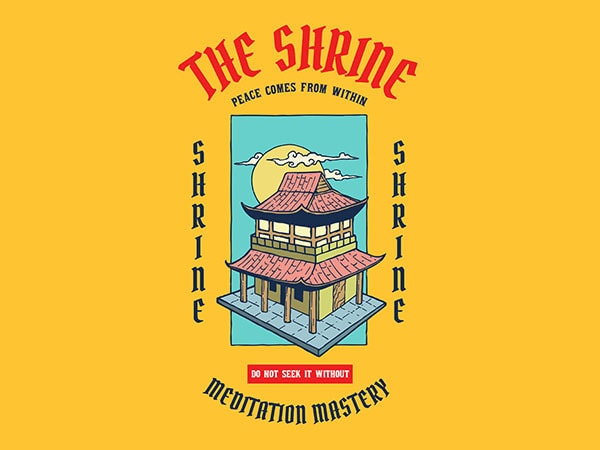 Shrine graphic t-shirt design