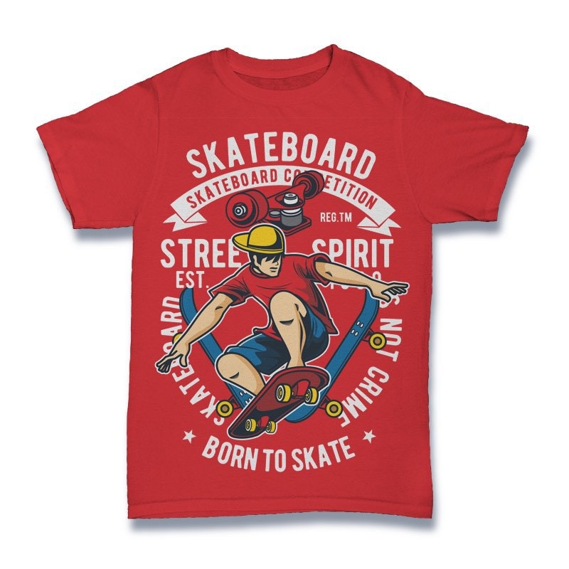 Skateboard Svg Graphic t-shirt design commercial use t shirt designs