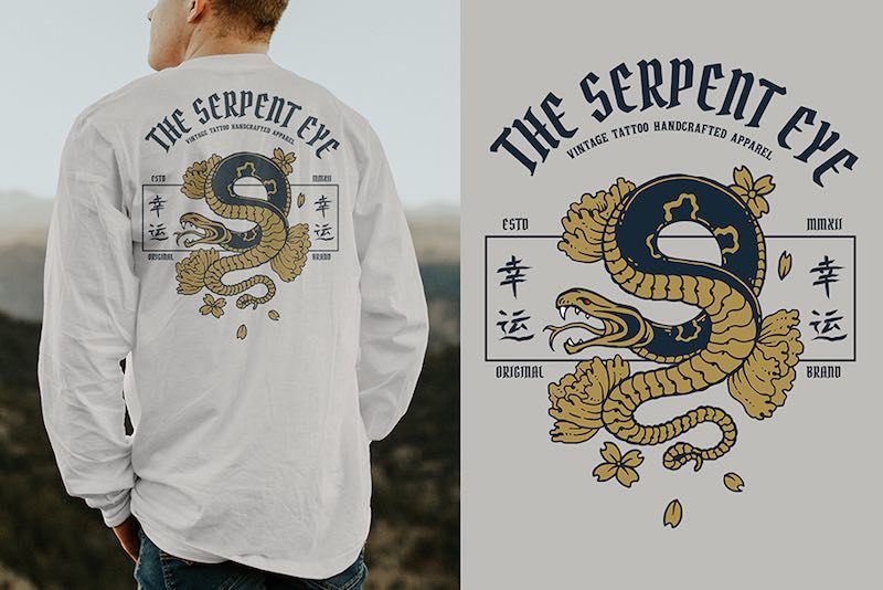 snake shirt design