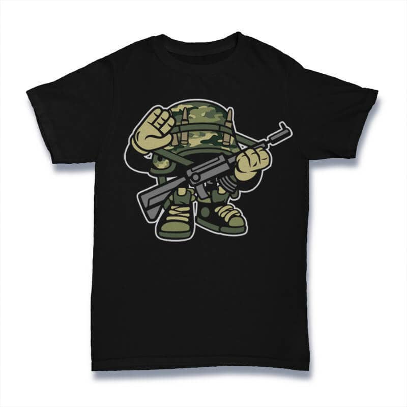 Soldier Vector t-shirt design buy t shirt design