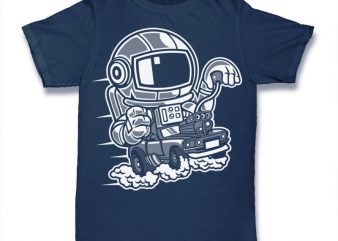 Space Racer Graphic t-shirt design