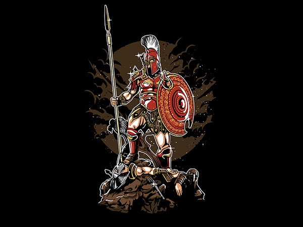 Sparta graphic t-shirt design