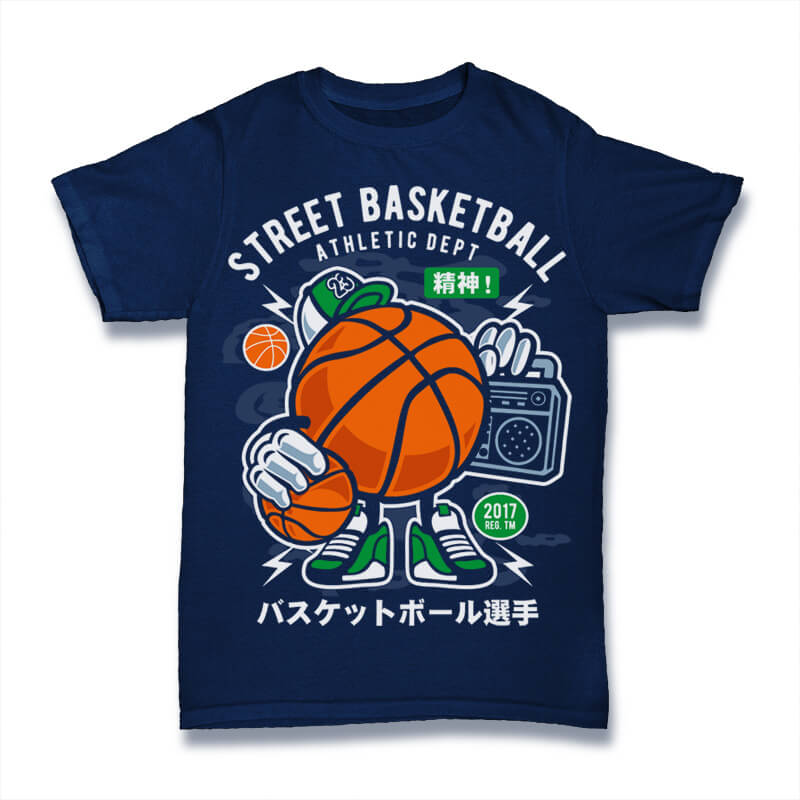 Street Basketball Graphic t-shirt design commercial use t shirt designs