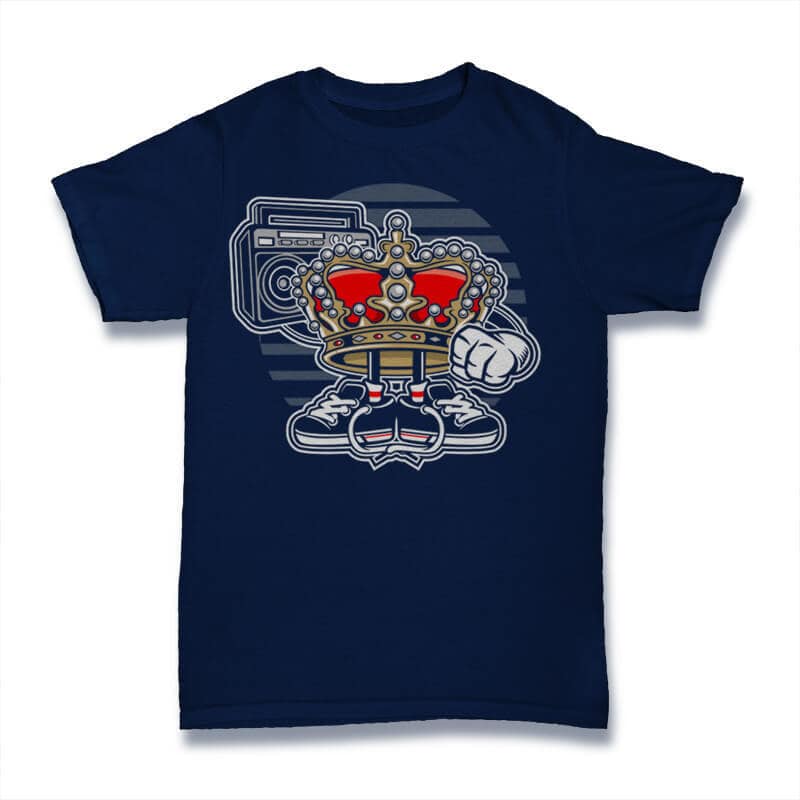 Street King Graphic t-shirt design tshirt-factory.com
