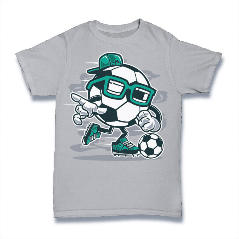 Street Soccer Graphic t-shirt design tshirt-factory.com