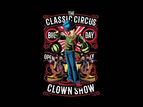 The classic circus vector t-shirt design
