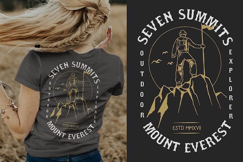 The Summit Graphic t-shirt design tshirt factory