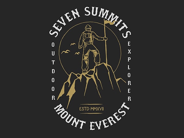The summit graphic t-shirt design