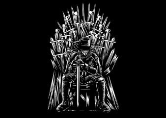 The thrones of vendetta vector t-shirt design