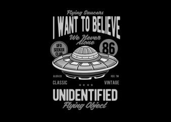 UFO Vector t-shirt design - Buy t-shirt designs