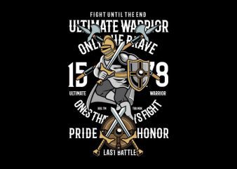 Ultimate Warrior Graphic t-shirt design