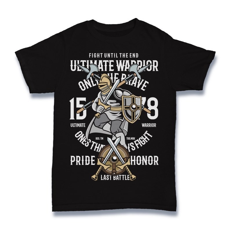 Ultimate Warrior Graphic t-shirt design tshirt designs for merch by amazon