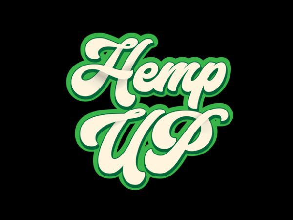 Hemp up buy t shirt design for commercial use