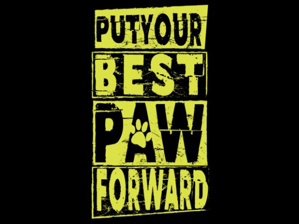 Put your best paw t shirt design png