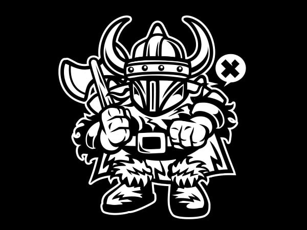 Viking vector t-shirt design
