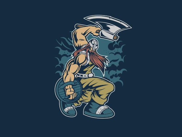 Viking vector t-shirt design