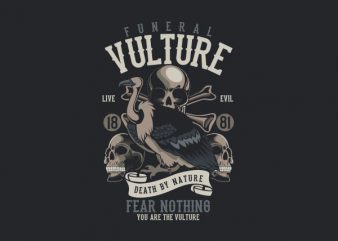 Vulture vector t-shirt design