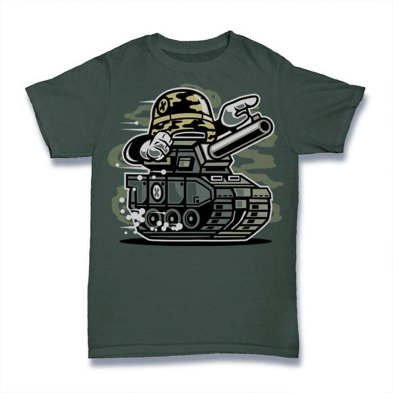 War Tank Vector t-shirt design tshirt design for merch by amazon