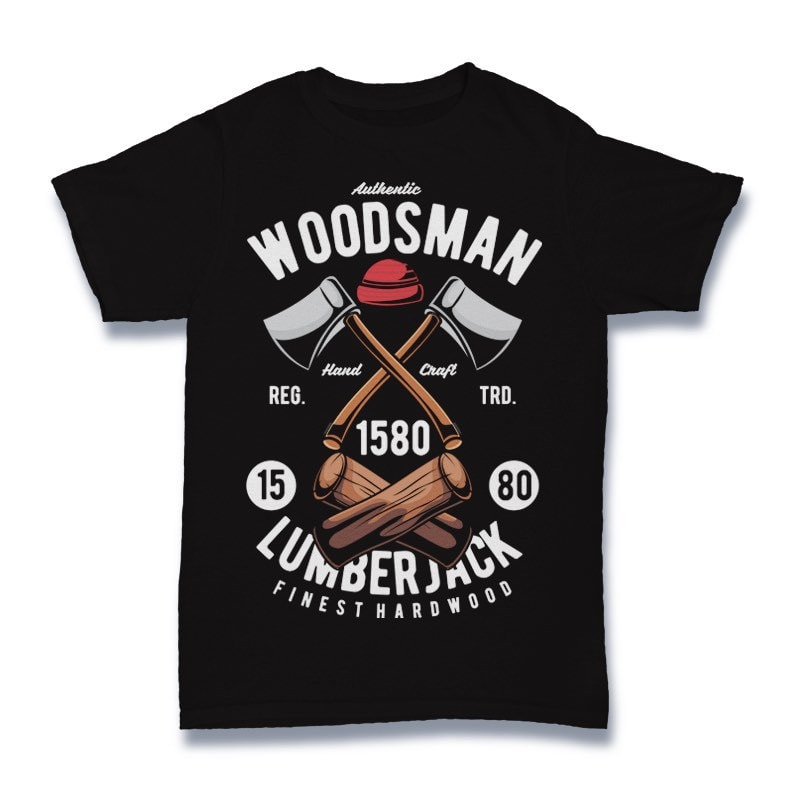 Woodsman Vector t-shirt design vector shirt designs