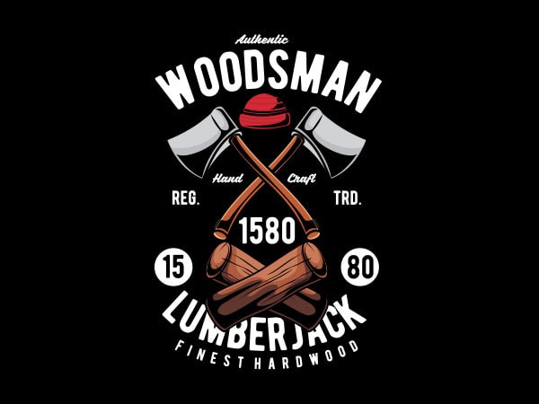 Woodsman vector t-shirt design Woodsman vector t-shirt design