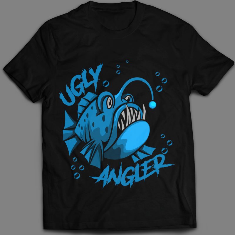 Zen Threads Angler Fish Unisex T-Shirt