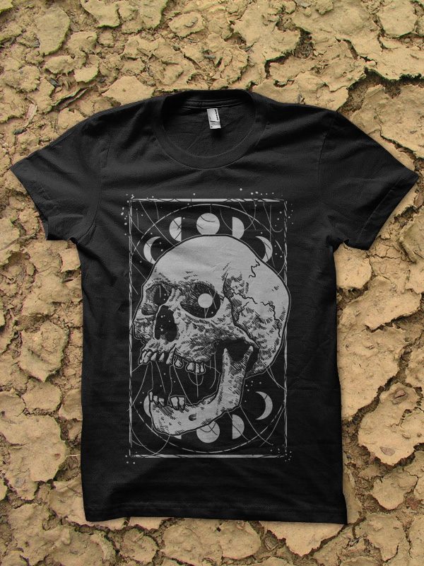 dark skull tshirt design vector shirt designs
