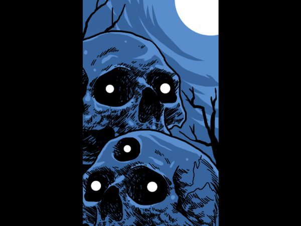 Horror skull tshirt design