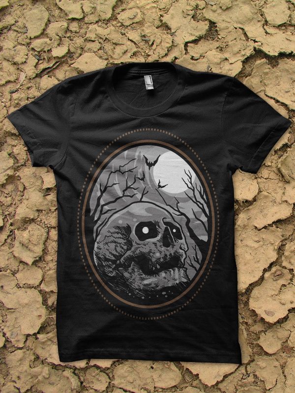 skull horror tshirt design buy tshirt design