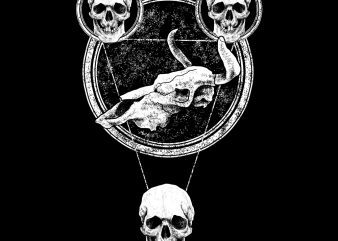 stardust skull tshirt design