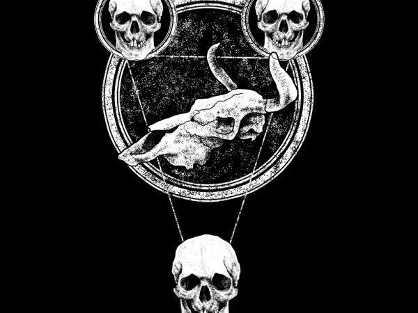 Stardust skull tshirt design