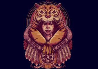 Tiger Queen Tshirt design