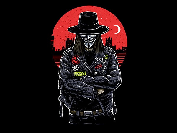 Vendetta vector t-shirt design