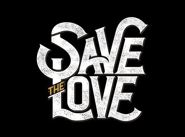 Save the love vector shirt design