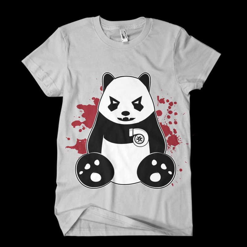 panda turbo Vector t-shirt design tshirt design for sale