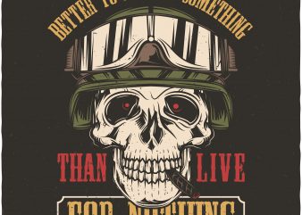 Better to fight something. Vector T-Shirt Design