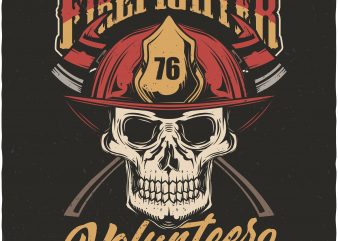 Firefighter volunteer buy t shirt design