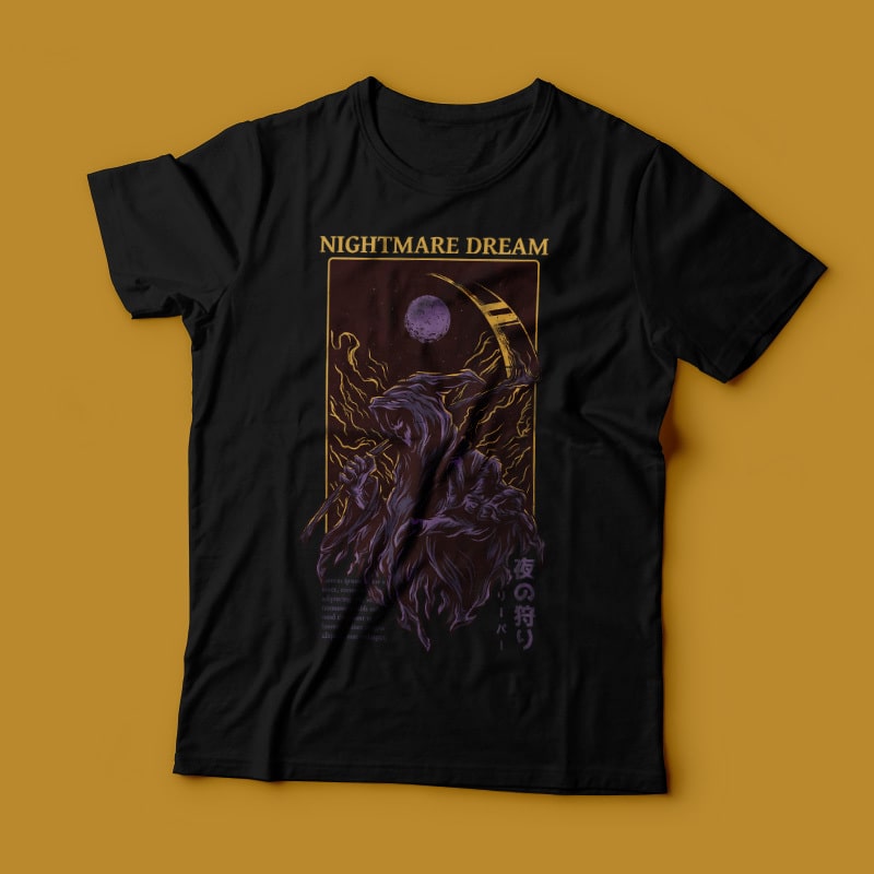 Nightmare Dream T-Shirt Design tshirt factory