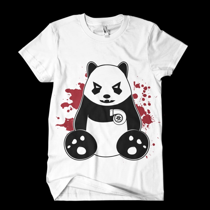 panda turbo Vector t-shirt design tshirt design for sale