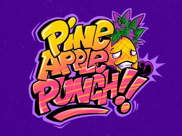 Pineapple punch t shirt design png