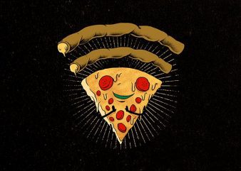 pizza signal Graphic t-shirt design