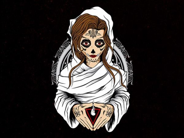 Sugar nun vector t-shirt design Sugar nun vector t-shirt design