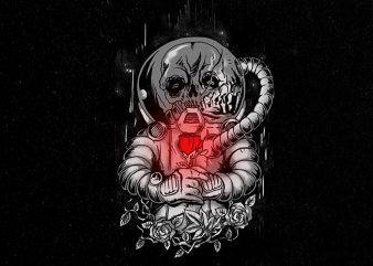 death in space Graphic t-shirt design