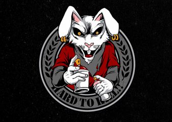 rabbit clan Vector t-shirt design