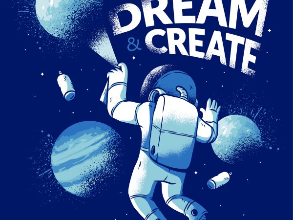 Astronaut graffiti vector t shirt design artwork