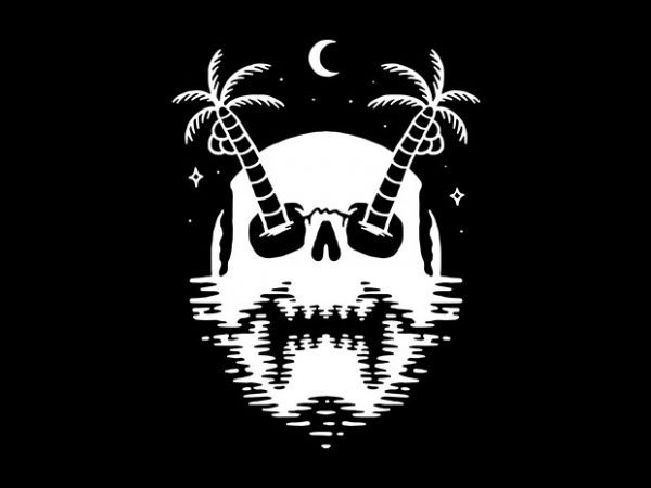Death island design for t shirt