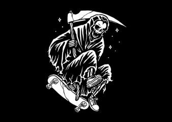 Grim Skater vector shirt design