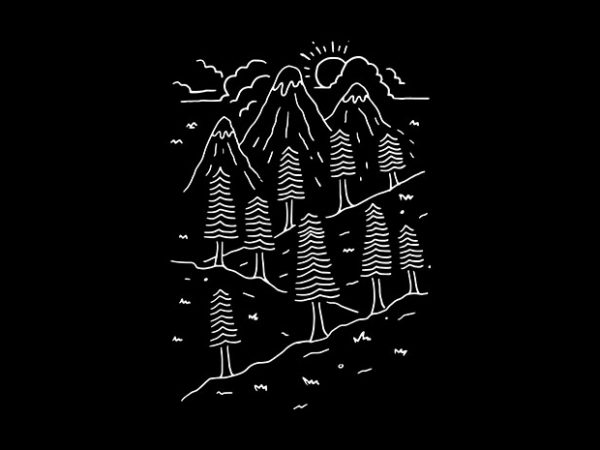 Hiking trails buy t shirt design artwork